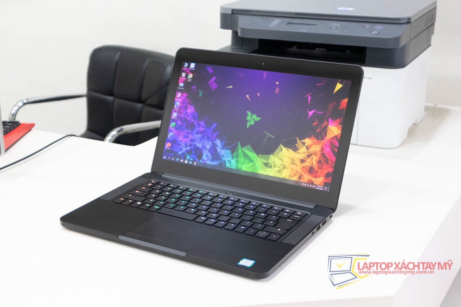 Razer Blade RZ09-0195, Core intel i7 7700HQ, Ram 16G, SSD 256G, Màn Hình 14 in 4k, GTX 1060 6GB